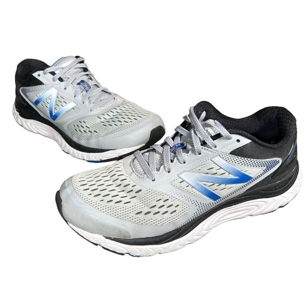 New Balance 840 v4 Running Shoes Men’s Size 8D Grey Black Blue (M840GB4)